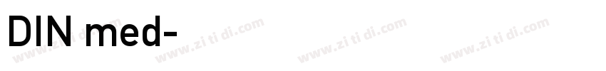 DIN med字体转换